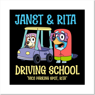 Janet And Rita Driving School Posters and Art